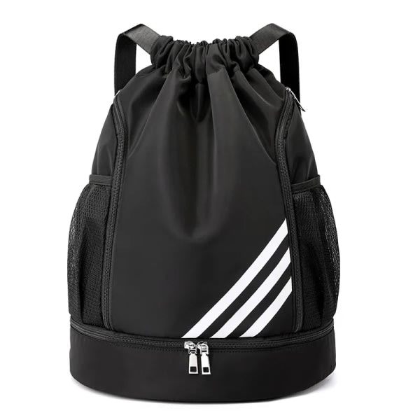 Fitness Sporttaske Dame Drawstring Bolsas Sort Sort