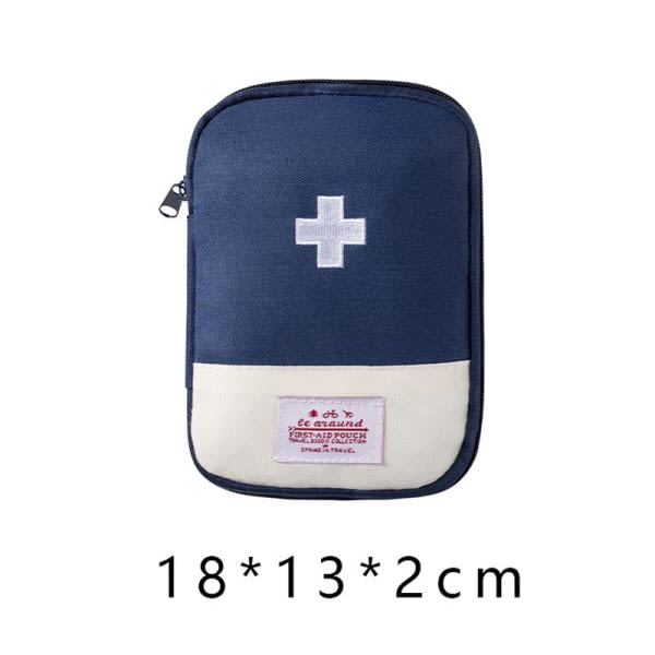 IC e Mini Portable Medicine Bag First Aid Kit First Aid Kit Stora blå L