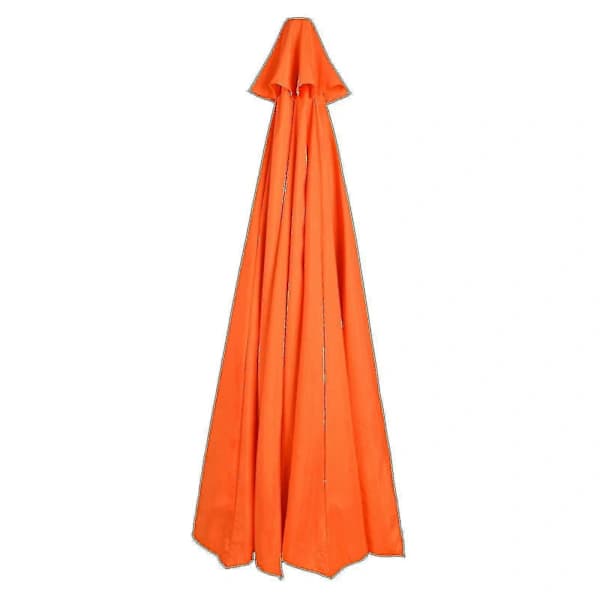 Udskiftningsbaldakin til parasol, polyester, vandtæt, UV-beskyttelse til udendørs haveparasoller, orange, 300 cm, 6 ribber