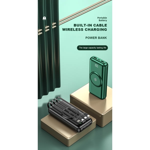 IC Bærbar Slim Magnetisk Powerbank 10000mah Oplader Powerbank