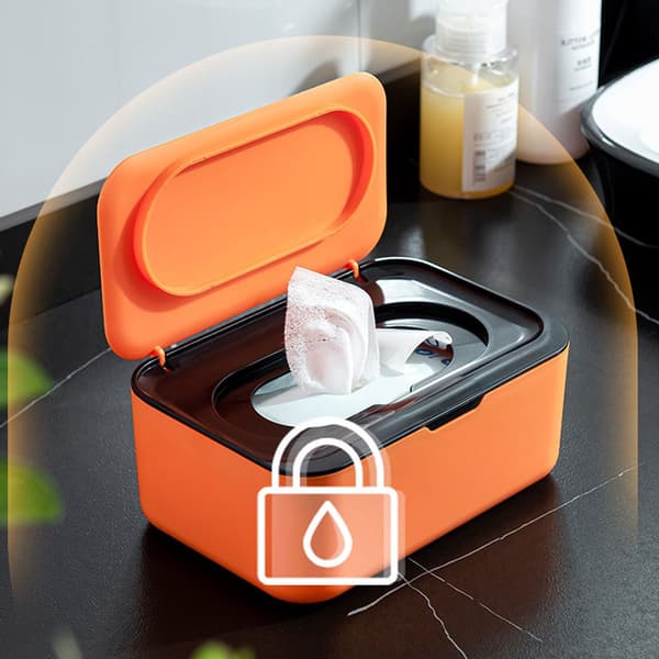 8cm - Storage Box - Desk - Box - with - Lid - Wet Wipes - Dustproof - Sealed - Masks - Plastic Box - Tissues