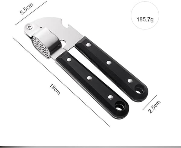 1-piece - Garlic Press - Stainless - Steel - Squeeze - Garlic Masher - Handle - Multifunctional - Kitchen Utensil - Design - Piece