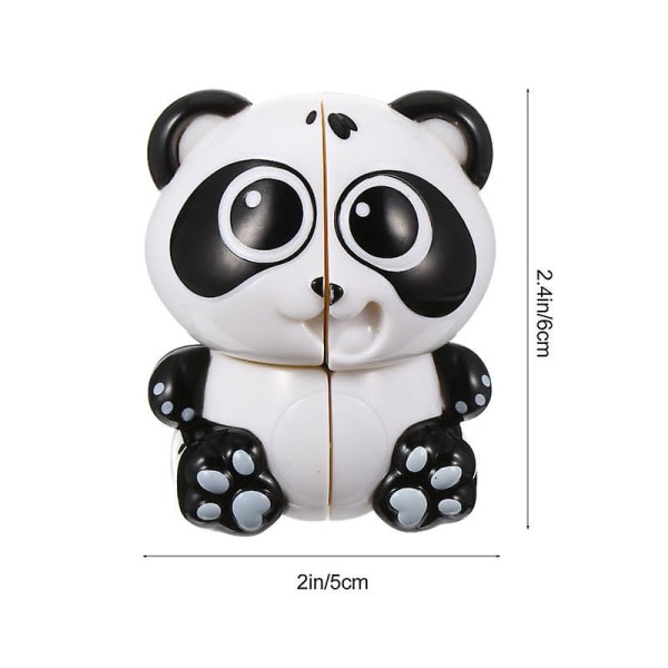 1:a Pandaformad leksak Tålig eativ Praktisk Rolig Bärbar Pusselleksak Vridblock Leksak Pedagogisk leksak IC