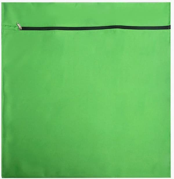 Vaskepose til kæledyr, stor vaskepose med lynlås i twillpolyester, fjerner hunde- og kattehår, til kæledyrssengetøj, grøn, 70 x 80 cm