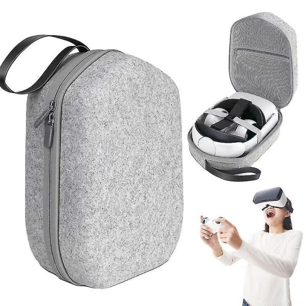 Hård case kompatibel med Meta/oculus Quest 2 Basic /elite-version, stort cover Stora