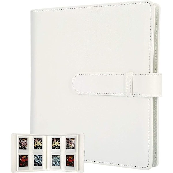 256 lommer fotoalbum til Fujifilm Instax Mini LiPlay 11 90 70 50S 26 25 9 8+ 8 7S Instant Camera/Mini Link SP-1 Printer-Hvid Hvid White