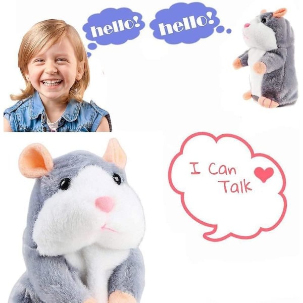 IC NOE Talking plysch djur elektronisk hamster leksak