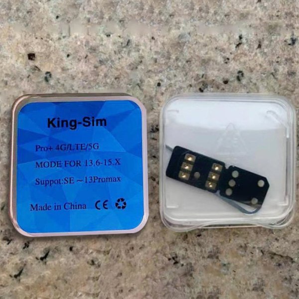 IC 1st King-sim pro upplåsningskortklistermärke för iphone 6/7/8X/XS/XR