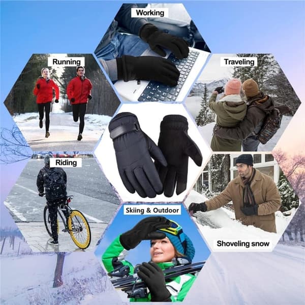 Handsker, Vinterhandsker, Touchscreen-handsker, Cykelhandsker, Skridsikre, til koldt vejr, rejser og daglig vinterbrug
