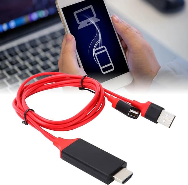 USB til HDMI-adapterkabel - Videoadapterkabel - Type-C til HDMI - 1080p - USB-han, syning