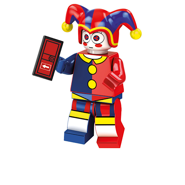 8 stk. Den fantastiske digitale cirkus mursten model figur tegneserie digital cirkus byggeklodser legetøj til gaver 8PCS