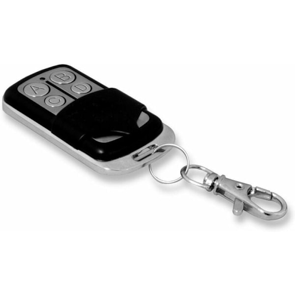 Sett med 4 universelle fjernkontroller for automatiske dører, 433,92 MHz frekvens, fast kode