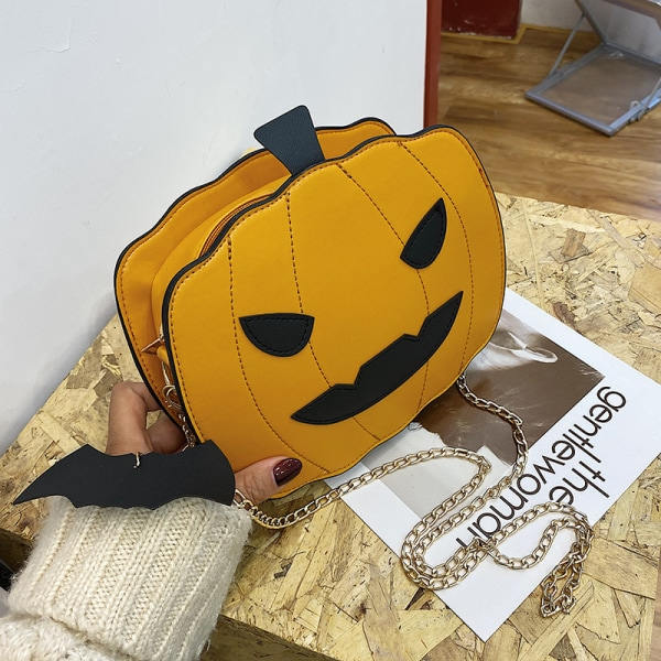 IC PumpkSLIN Crossbody ChaSLIN Axelväska Halloween Clutch, Khaki