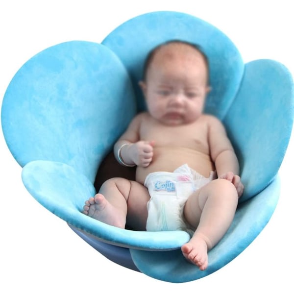 IC Baby nyfödda baby flickor vikbart blødt blomblad Blå