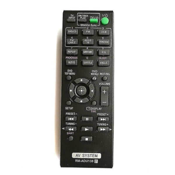 IC byt ut Rm-adu138 Audio/Video Receiver Av fjärrkontroll för Sony Dav-tz140