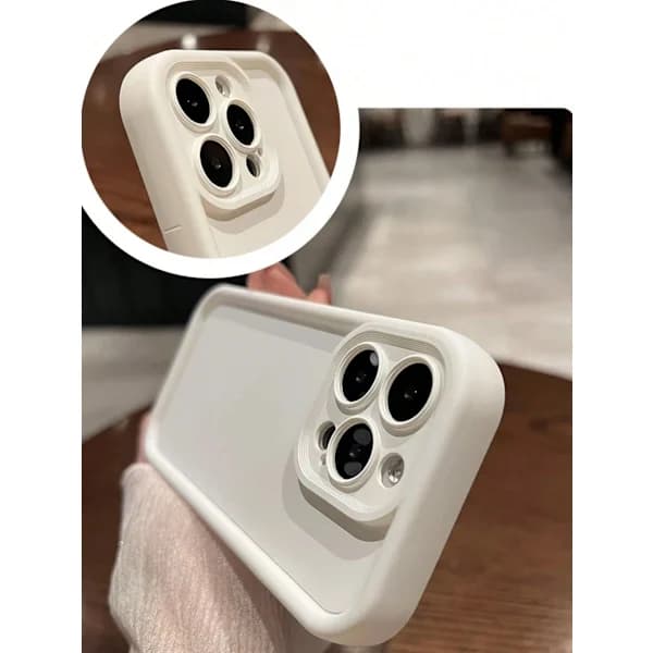 Minimalist Thick Anti-Drop White Phone Case Compatible With IPhone 17 Pro Max/17 Pro/17 Air/17/16 Pro Max White iPhone 16 Pro Max White iPhone 16 Pro Max