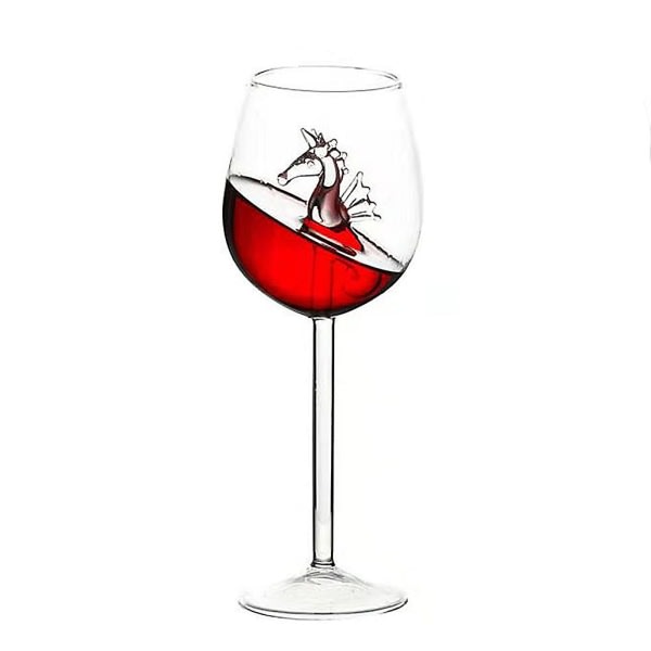 300 ml sjøhest/sjøstjerne/delfin rødvinsglass kopp beger Hjem bartilbehør Sea Horse