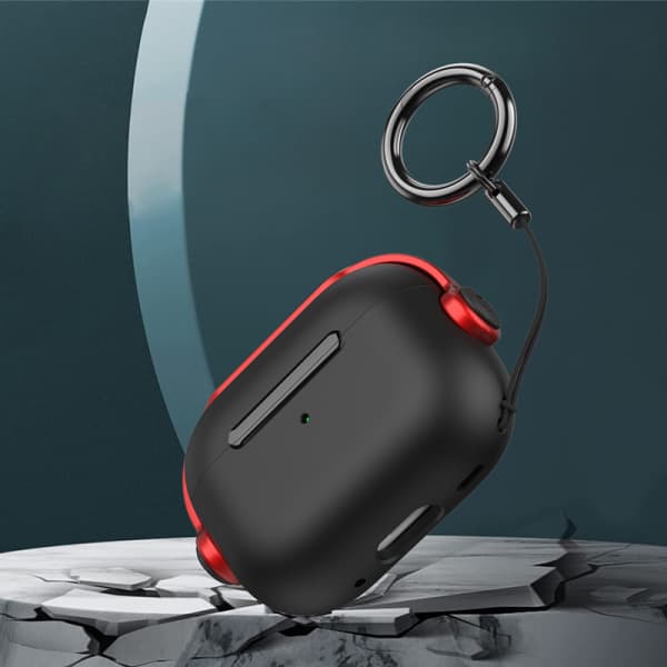 IC AirPods 1/2 etui - Deksel / Beskyttelse - låsbart Lilla airpods 1/2