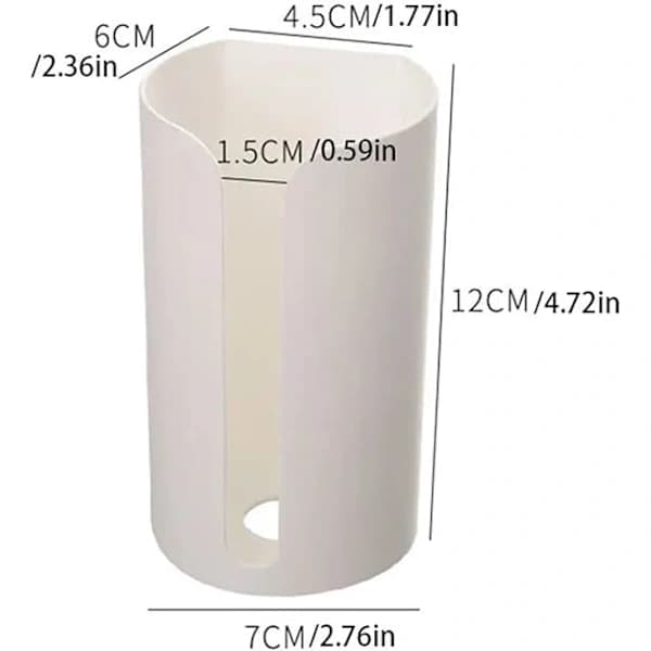 Kitchen Trash Bags Storage Rack Plastic Bag Holder Punch-Free Self-Adhesive, A