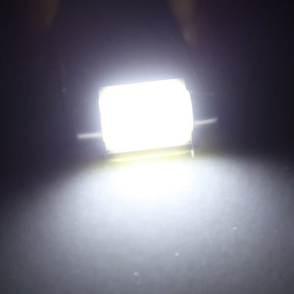 3W COB LED Bil Interiör Taklampa DC12V 36mm - Vit