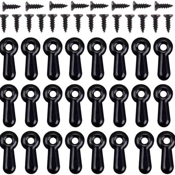 100 st Bildram Twist Lock Clips Bildhållare Hårdvarusats