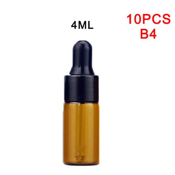 10 st 1/2/3/4/5 ml bärnstensfärgad glasdroppflaska Parfym Essential 4ml