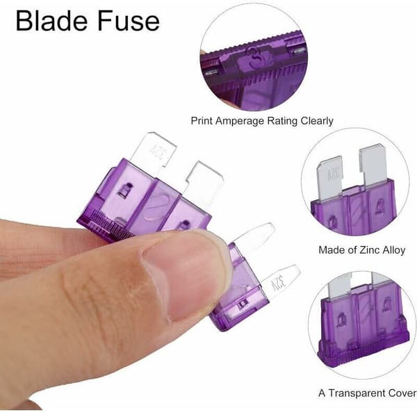 Bil Säkring Auto Mini Säkringar Blandat Kit 2A 3A 5A 7.5A 10A 15A 20A 25A 30A 35A 40A med Clip Förvaringslåda 242 st, av DEBUNS