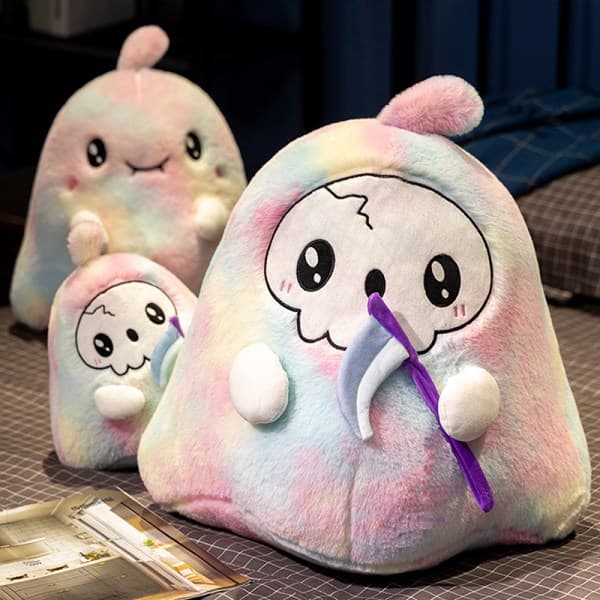 IC Hvit Tie Dye Ghost e Plushies Tegneserie Dukke B-M