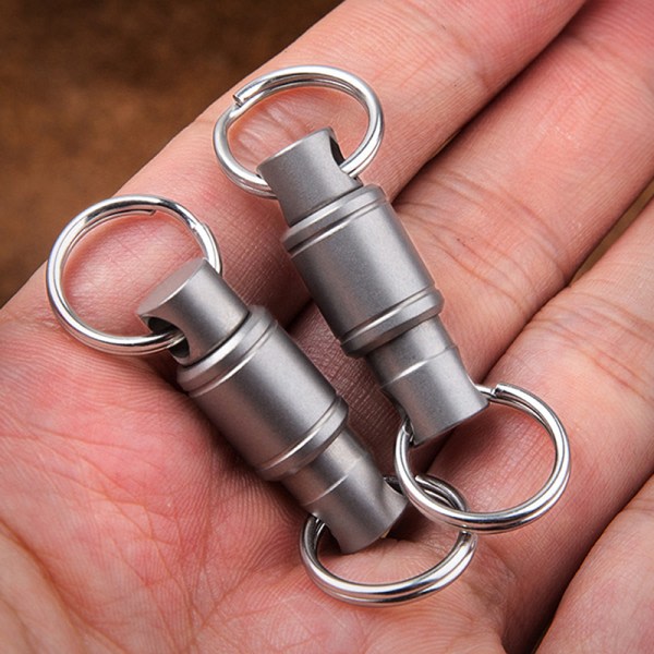 IC Rotera Spänne Portable Multifunktionell EDC Utomhusverktyg Titaniu Silver