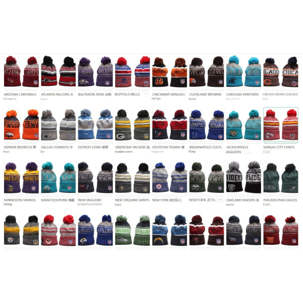 Shield Logo M??tze Beanie Cuff Knit Sort American Football USA Neu7 One Size