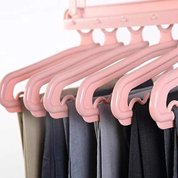 Multilayer Trousers Hanger Multifunctional Pants Hanger Trousers Hanging Rack Creative Foldable Storage Rack