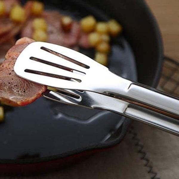 IC Inch BBQ Köksklämma Matlagning Rostfritt Stål Praktiskt Verktyg för Matlagning BBQ Buffé Ugnssallad
