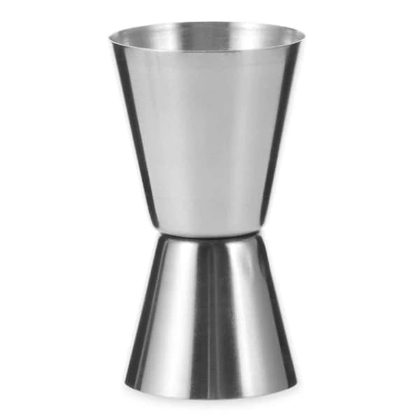 Dobbel Cocktail Jigger Rustfritt Stål 30/60ml Drikkemål for Bartendere og Hjemmebar Sølv