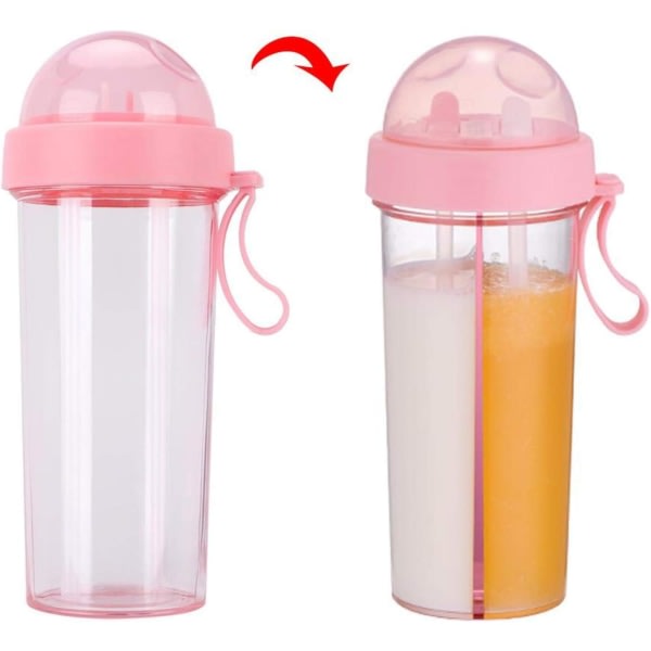 IC 600 ml kannettava vesipullo, kaksoiskäyttöinen juomapullo lapsille