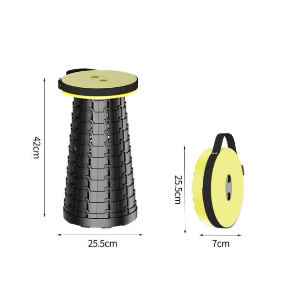 IC 16” taittuva jakkara, liukumaton tekstuuri, taittuva tilaa säästävä muotoilu, kantokahvat, kantaa jopa 136 kg (sininen)