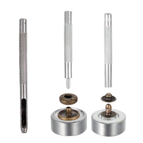 IC 120 kpl Nappeja Sarja 12,5 mm Metallipainikkeet Painikkeilla