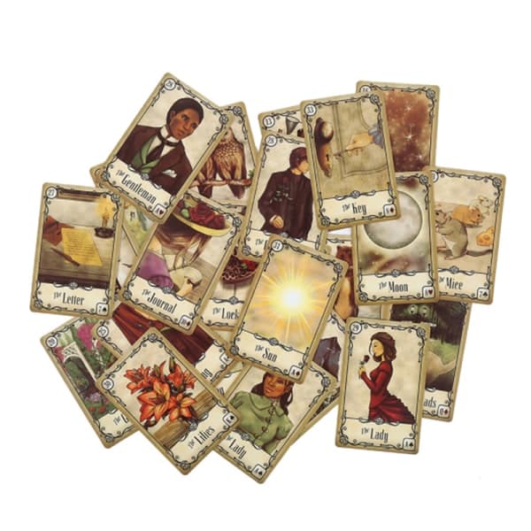 IC Under the Roses Lenormand Oracle Deck Familjefest Roliga tarots