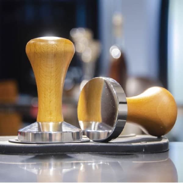 IC Kaffetamper, til kaffekværn, naturtræ, 58mm