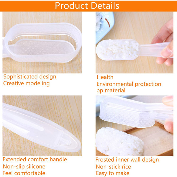 IC 2-delad sushiform för Onigiri DIY Sushi Maker