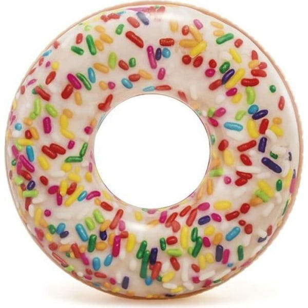 IC Oppblåsbar Donut Flytemadrass med Sprinkles - 114 cm i diameter