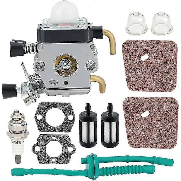 Förgasarkit med luftfilterpackningar bränsleledning för Stihl FS45 FS55 FS38 KM55 HS45 HL45 trimmer häcksax