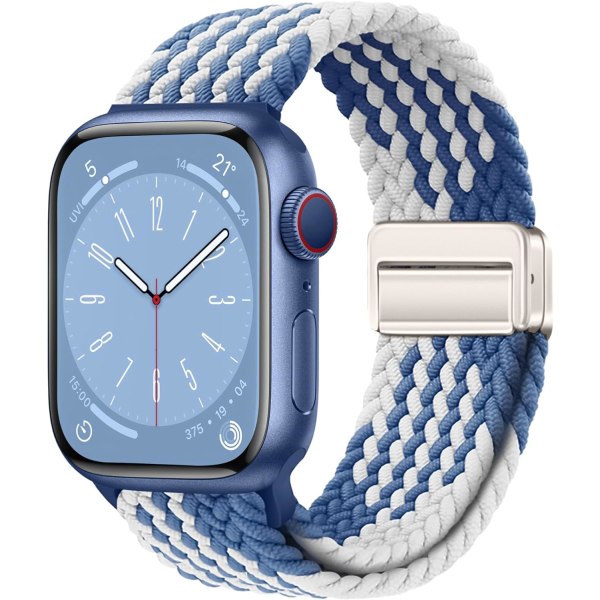 IC Sport Solo Loop kompatibel med Apple Watch Band 42 mm 44 mm 45 mm 49 mm for kvinder, Justerbar Magnetic Stretchy SE 9 8 7 6 5 4 3 Ultra 2