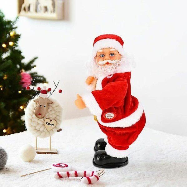 Elektrisk Sjungande och Dansande Jultomte, Musikalisk Leksak Batteridriven Sång och Dans Jultomte - Annan Juldekoration HG