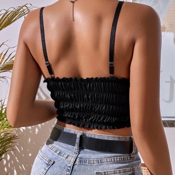 IC Gothic Crop Topit naisille Camisole Goth Paita Lyhyt Tank Top, S S
