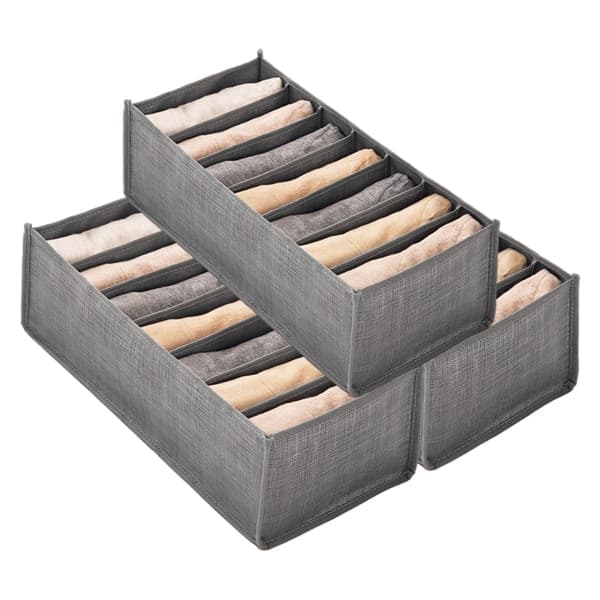 IC 3-pak T-shirt Garderobe Tøj Organizer, Vaskbart tøj M