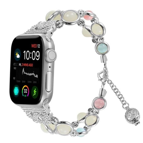 Til Apple Watch Armbånd 38/40 mm Justerbar rem Håndlavet 38-40mm Sølv