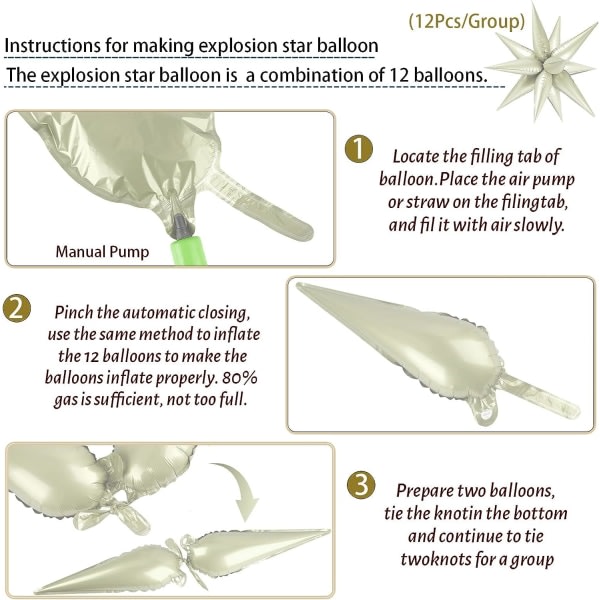 IC 50 kpl Räjähdys tähti foliopallot - 12 kpl tähtipallot, Hopeinen Starburst Cone Mylar Pallon Spike Pallon Juhlatarvikkeet Joulu