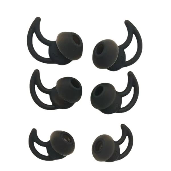 IC 6 stk. in-ear ørepropper beskyttelse til Bose Soundsport Cover /Qc30 Sort