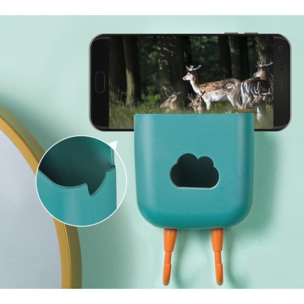 IC 4 ST Vägghängande Vardagsrum Fjärrkontroll Organizer Orange+Orange+Mörkblå+Mörkgrön 8,5*3,5*15,5cm