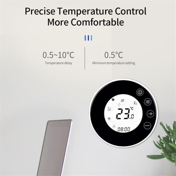 X7HGB Wi-Fi Smart Varmetermostat med LCD-display og Stemmestyring